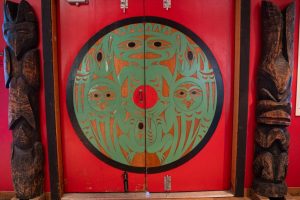 Copy of Carved doors at Qu_wutsun Cultural and Conference Centre in Cowichan Copy of Carved doors at Qu_wutsun Cultural and Conference Centre in Cowichan